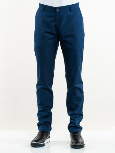 Pantalon de cuisine bleu marine 48 Marino Chaud Devant
