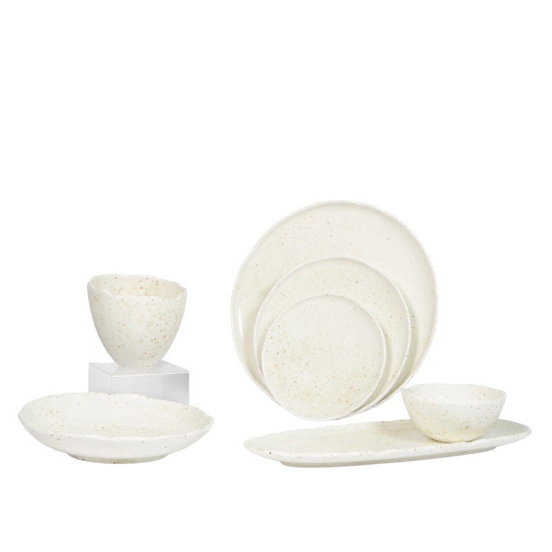 Assiette plate blanc porcelaine Ø 16 cm Kaji Luna Accolade